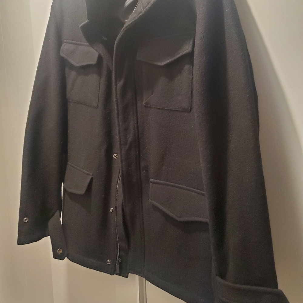 Kenneth Cole Reaction Wool Pea Coat Size Men's Medium - Picture 3 of 7
